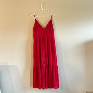 Abercrombie & fitch button through maxi dress
